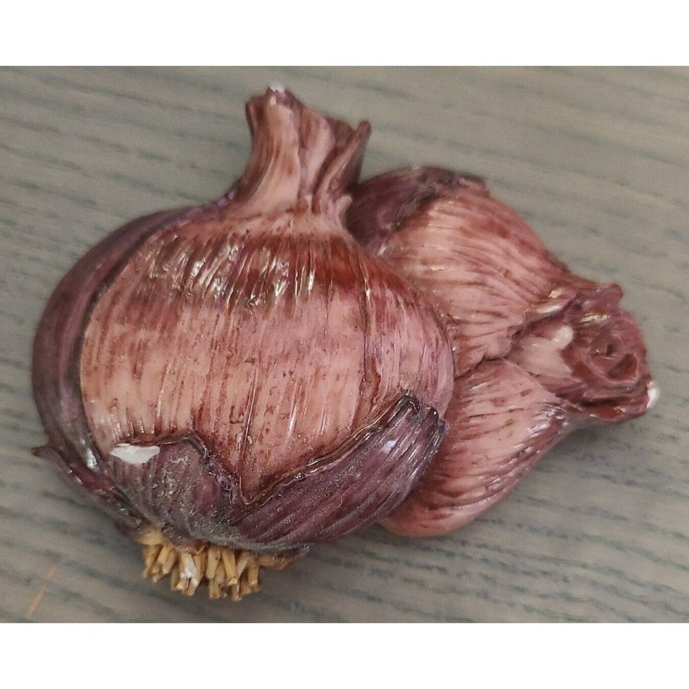 Purple Onions Vintage Wood Refrigerator Magnet - SEE DESCRIPTION